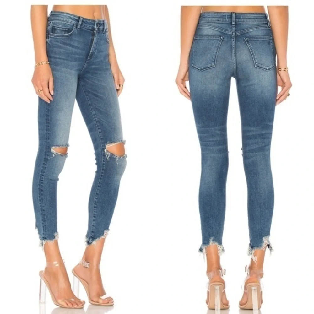 DL1961 Revolve Farrow Ankle Instaslim Distressed Skinny Jeans NWT